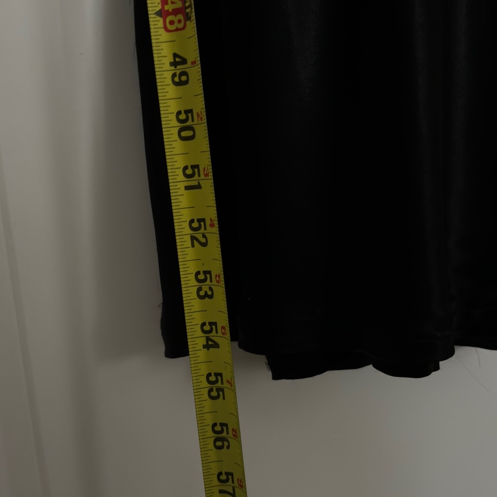 Y2K vintage satin oriental Asian lace up black dress party sz S/M - Picture 11 of 15